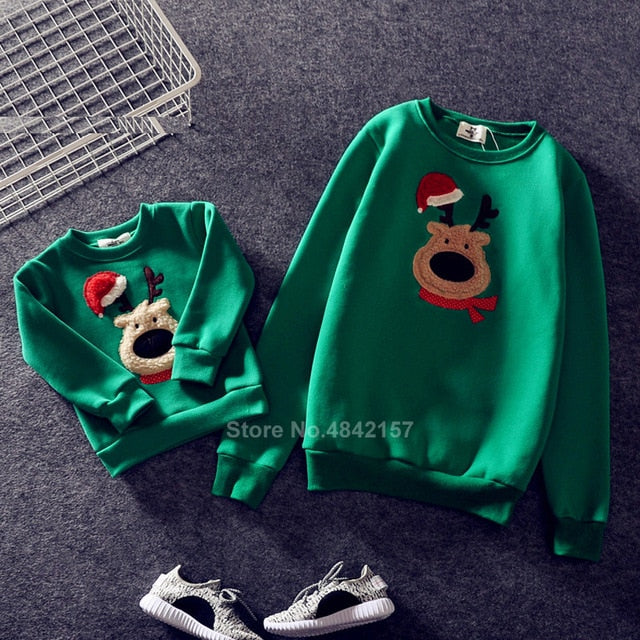 Family Look for Dad Mommy and Me 2020 Father Mother Daughter Christmas New Year Cotton Sweater Outfits Family Matching Clothes