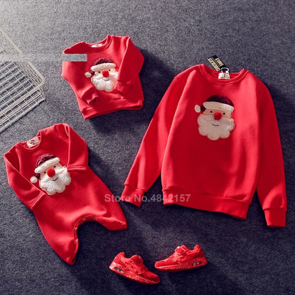 Family Look for Dad Mommy and Me 2020 Father Mother Daughter Christmas New Year Cotton Sweater Outfits Family Matching Clothes