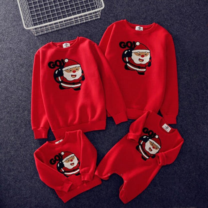 Family Look for Dad Mommy and Me 2020 Father Mother Daughter Christmas New Year Cotton Sweater Outfits Family Matching Clothes