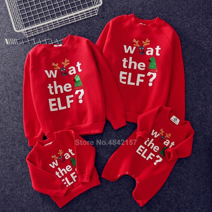 Family Look for Dad Mommy and Me 2020 Father Mother Daughter Christmas New Year Cotton Sweater Outfits Family Matching Clothes