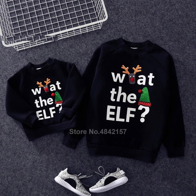 Family Look for Dad Mommy and Me 2020 Father Mother Daughter Christmas New Year Cotton Sweater Outfits Family Matching Clothes