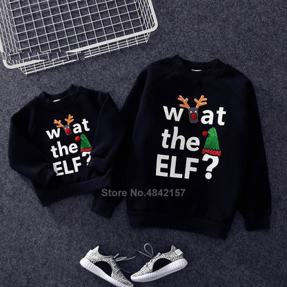 Family Look for Dad Mommy and Me 2020 Father Mother Daughter Christmas New Year Cotton Sweater Outfits Family Matching Clothes