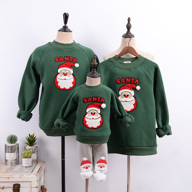 Family Look for Dad Mommy and Me 2020 Father Mother Daughter Christmas New Year Cotton Sweater Outfits Family Matching Clothes