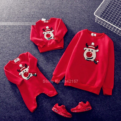 Family Look for Dad Mommy and Me 2020 Father Mother Daughter Christmas New Year Cotton Sweater Outfits Family Matching Clothes