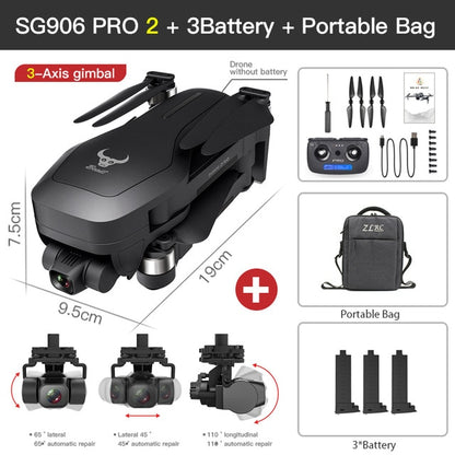 ZLL SG906 Pro 2 Pro2 / SG906 GPS Drone with Wifi 4K Camera Three-Axis Anti-Shake Gimbal Brushless Professional Quadcopter Dron