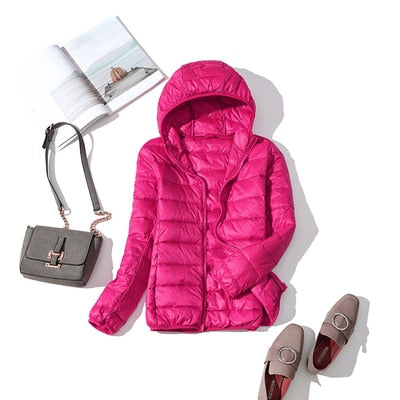 2020 New 90% Duck Down Jacket Women Autumn Winter Coat Lady Ultralight Down Jacket