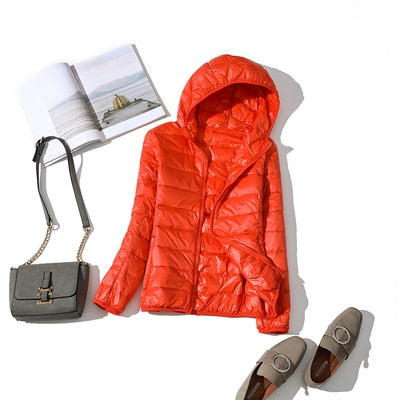 2020 New 90% Duck Down Jacket Women Autumn Winter Coat Lady Ultralight Down Jacket