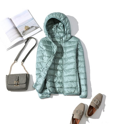 2020 New 90% Duck Down Jacket Women Autumn Winter Coat Lady Ultralight Down Jacket