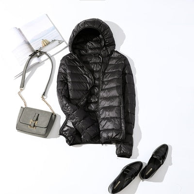 2020 New 90% Duck Down Jacket Women Autumn Winter Coat Lady Ultralight Down Jacket