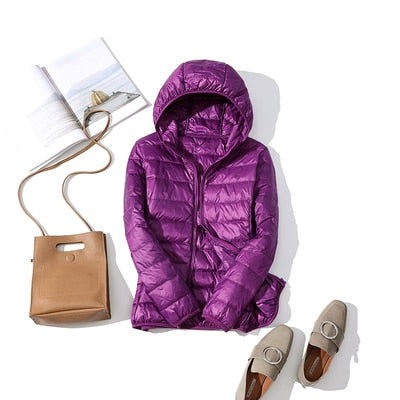 2020 New 90% Duck Down Jacket Women Autumn Winter Coat Lady Ultralight Down Jacket