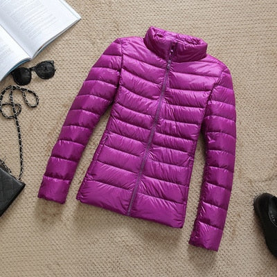 2020 New 90% Duck Down Jacket Women Autumn Winter Coat Lady Ultralight Down Jacket