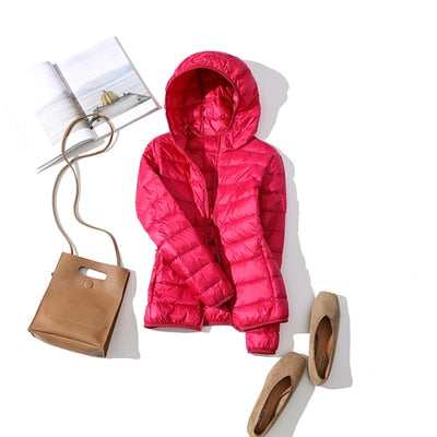 2020 New 90% Duck Down Jacket Women Autumn Winter Coat Lady Ultralight Down Jacket