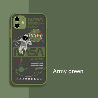 iphone 11pro mobile phone case frosted 7p men and women color contrast x protective cover astronautfrosted 8p all inclusive