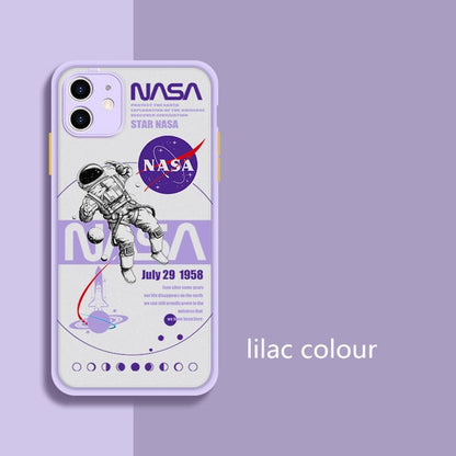 iphone 11pro mobile phone case frosted 7p men and women color contrast x protective cover astronautfrosted 8p all inclusive