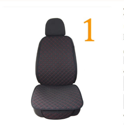 Car Seat Cover Front Rear Flax Cushion Breathable Protector Protector Front Rear Back Cushion Pad Mat with Backrest