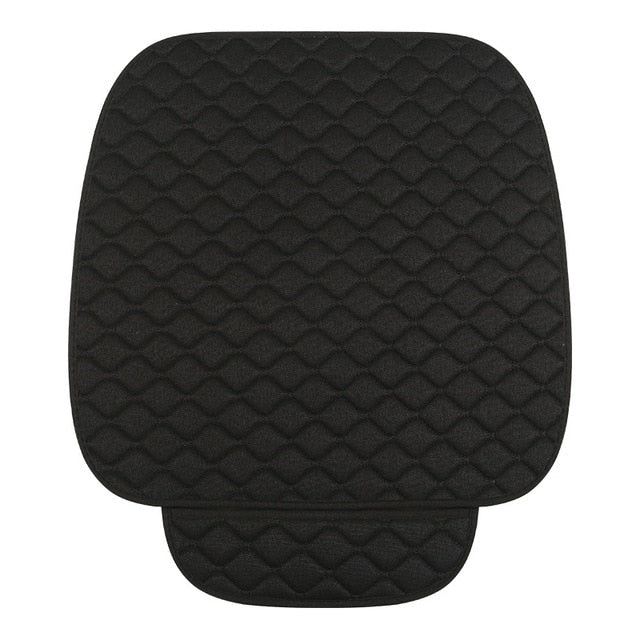 Car Seat Cover Front Rear Flax Cushion Breathable Protector Protector Front Rear Back Cushion Pad Mat with Backrest