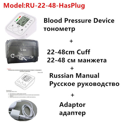 Saint Health Arm Automatic Blood Pressure Monitor BP Sphygmomanometer Pressure Meter Tonometer for Measuring Arterial Pressure