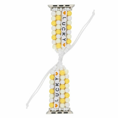 Women Jewelry Strap For Apple Watch Band Series 1 2 3 4 5 Colorful Lucky Beads Bracelet For iWatch 44mm 42mm 40mm 38mm
