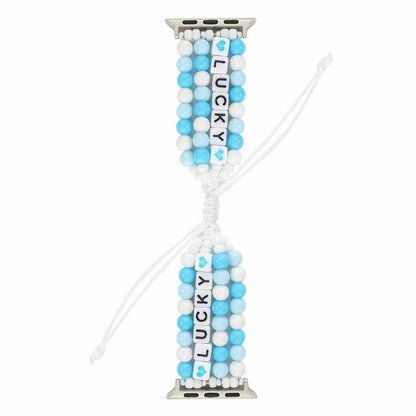 Women Jewelry Strap For Apple Watch Band Series 1 2 3 4 5 Colorful Lucky Beads Bracelet For iWatch 44mm 42mm 40mm 38mm