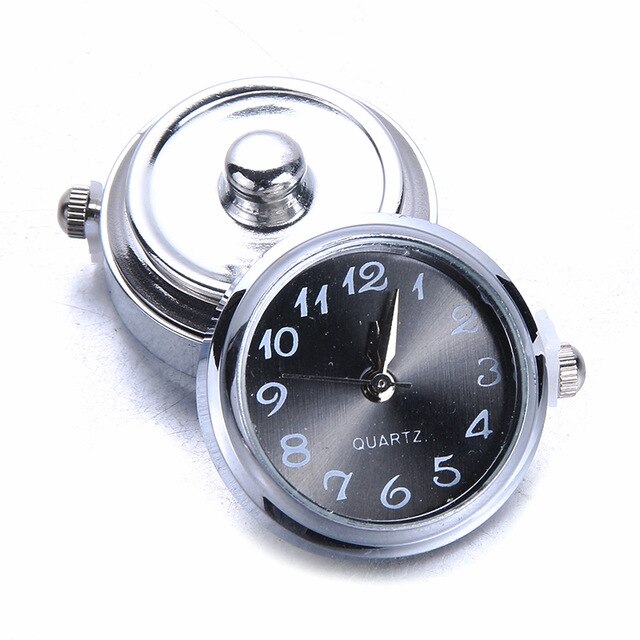 DIY 18mm Glass Watch Snap Interchangeable Jewelry Accessory Can Move Replaceable Snap Buttons Jewelry for Snaps Bracelet