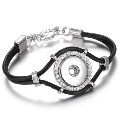 New Snap Jewelry Vintage18mm Metal Snap Button Bracelet Bohemian Watches Women Jewelry Pulseras Button Bracelet