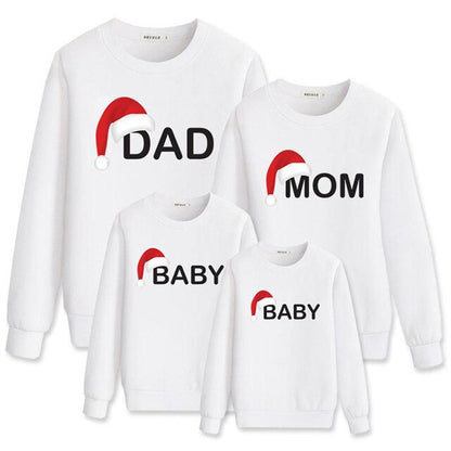 2020 Cotton Christmas Sweater Shirt Family Pajamas Long Sleeve Mommy and Daughter Baby Boys Print Pajamas Kids Couple Outfits
