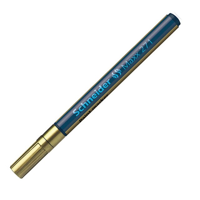 1pcs Schneider 271 Permanent Marker Round Toe Oil Paint Marker White Pen Art Supplies Stationery Pintura Coche Paint Pen MAXX