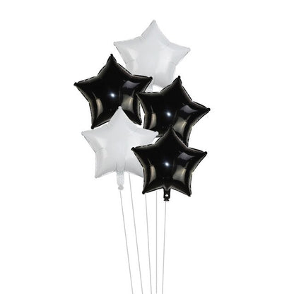 5pcs/lot 18inch Gold Silver Red Star Penta Shaped Foil Balloon Party Decoration Pentagram Globos Wedding Birthday Party Supplies