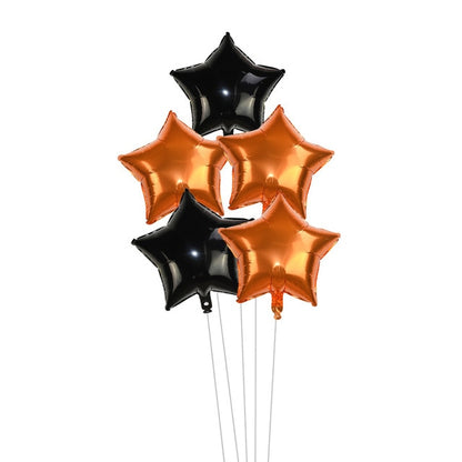 5pcs/lot 18inch Gold Silver Red Star Penta Shaped Foil Balloon Party Decoration Pentagram Globos Wedding Birthday Party Supplies