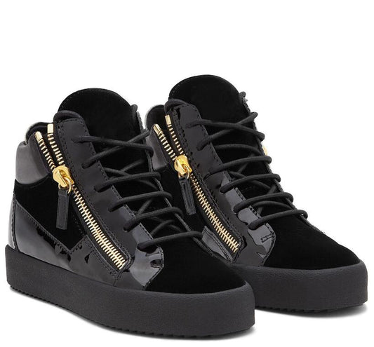 Zapatillas Hombre Fashion mens sneakers patchwork thick flats shoes Lace up casual shoes zipper high top sneakers smoking shoes