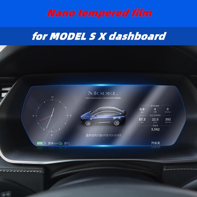 for Tesla model 3  S X Car accessories Central control navigation protection sticker for model3 Dcoration transparent film