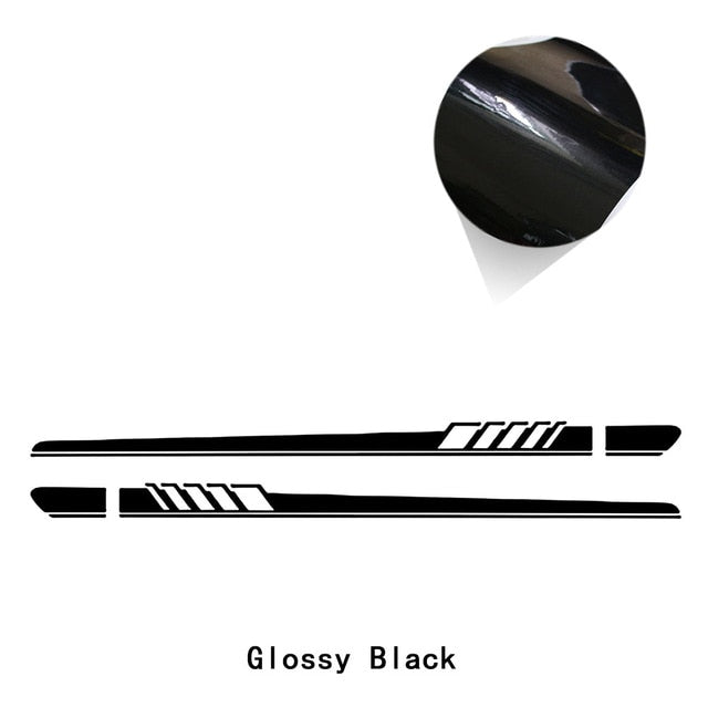2 Pcs Car Door Side Skirt Stripes Sill Sticker Body Vinyl Decal For Tesla Model 3 /Model S /Model X /Model Y  Accessories