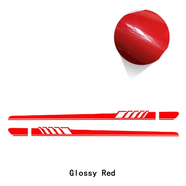 2 Pcs Car Door Side Skirt Stripes Sill Sticker Body Vinyl Decal For Tesla Model 3 /Model S /Model X /Model Y  Accessories