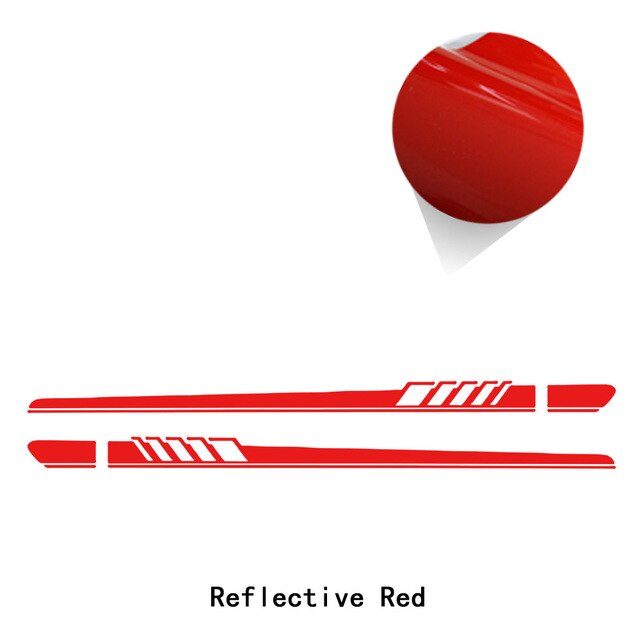 2 Pcs Car Door Side Skirt Stripes Sill Sticker Body Vinyl Decal For Tesla Model 3 /Model S /Model X /Model Y  Accessories