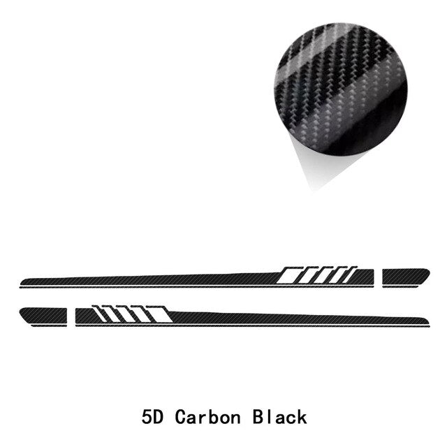 2 Pcs Car Door Side Skirt Stripes Sill Sticker Body Vinyl Decal For Tesla Model 3 /Model S /Model X /Model Y  Accessories