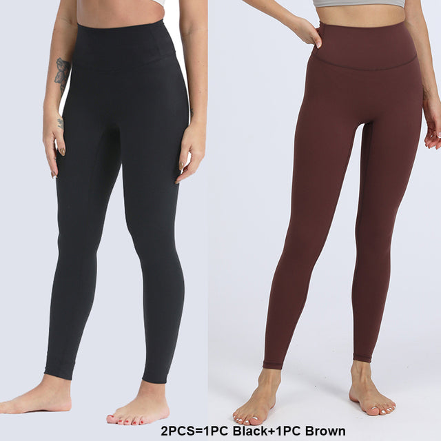 Nepoagym 25" RHYTHM Women Yoga Leggings No Front Seam Buttery Soft Woman Workout Leggins Pant for Gym Sports Fitness