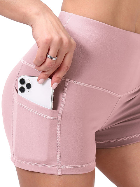 CHRLEISURE Sport Leggings Women High Waist Fitness Leggings with Pockets Gym Leggings Women Clothing
