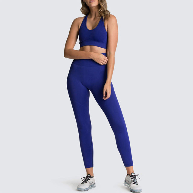 Fitness Suit Sports Bra Leggings 2 Piece Sets Gym Clothes Costume For Yoga