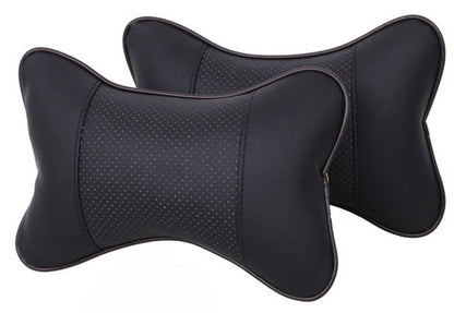 2 PCS Auto Safety Pillow Car Headrest Breathe Car Auto Seat Head Neck Rest Cushion Headrest Pillow Pad black orange beige gray