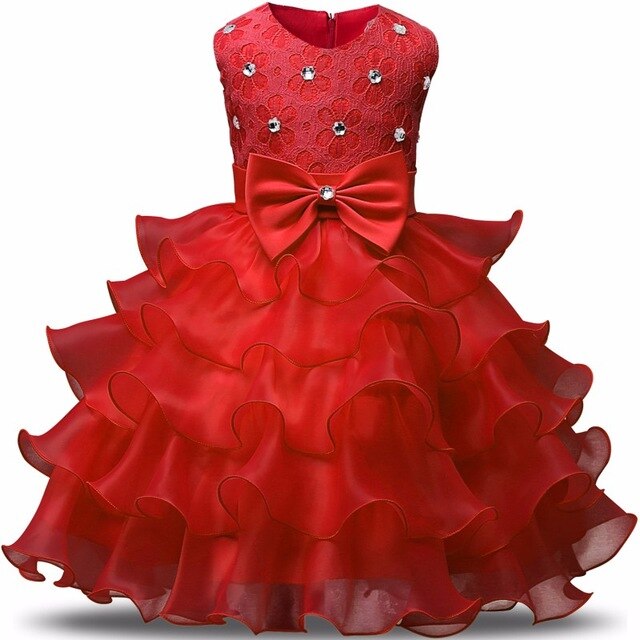 Kids Dresses For Girls Clothes Party Princess Vestidos Nina 5 6 7 8 year birthday Dress Girl Christmas Baptism Christening Gown