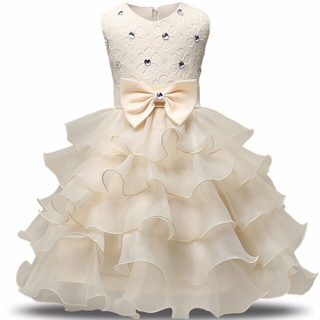 Kids Dresses For Girls Clothes Party Princess Vestidos Nina 5 6 7 8 year birthday Dress Girl Christmas Baptism Christening Gown