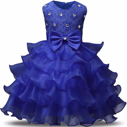 Kids Dresses For Girls Clothes Party Princess Vestidos Nina 5 6 7 8 year birthday Dress Girl Christmas Baptism Christening Gown