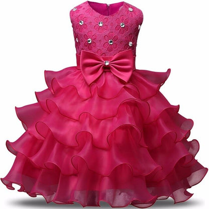Kids Dresses For Girls Clothes Party Princess Vestidos Nina 5 6 7 8 year birthday Dress Girl Christmas Baptism Christening Gown