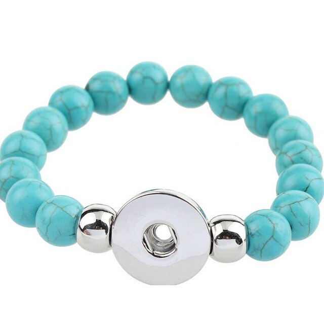 Wholesale Snap Jewelry 18MM Snap Button Bracelets & Bangles Imitation Pearl Beads Charm Bracelet Watches